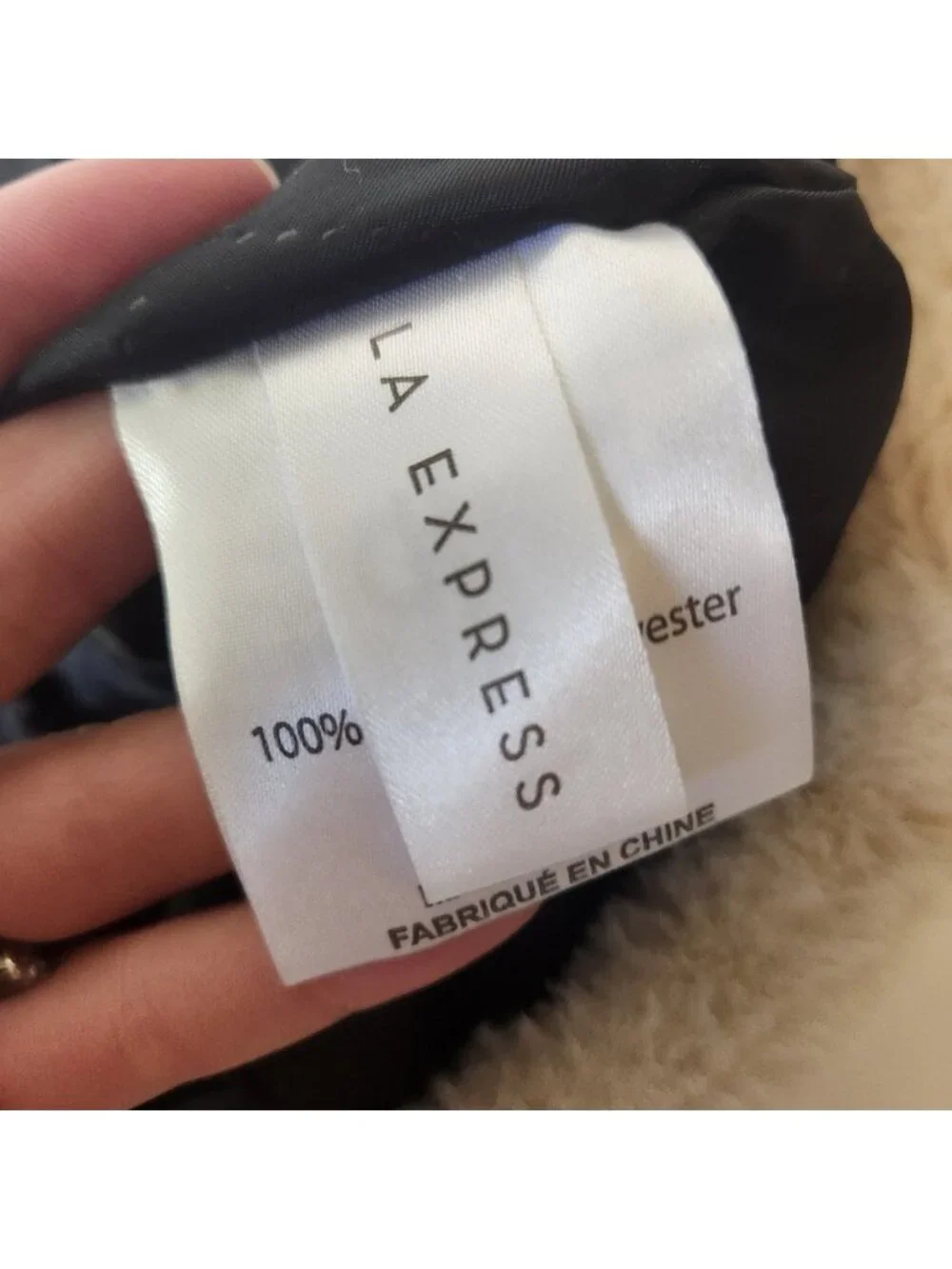 LA Express Faux Fur‎ Trapper Hat Cream Beige Ushanka Winter Ear Flap Cap unisex